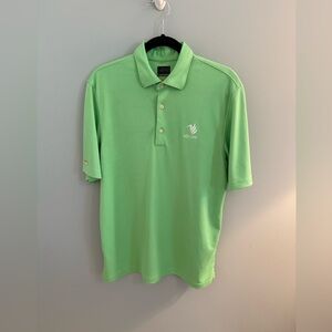 Greg Norman Wild Wing Lime Green Golf Polo Shirt Play Dri  like brand new